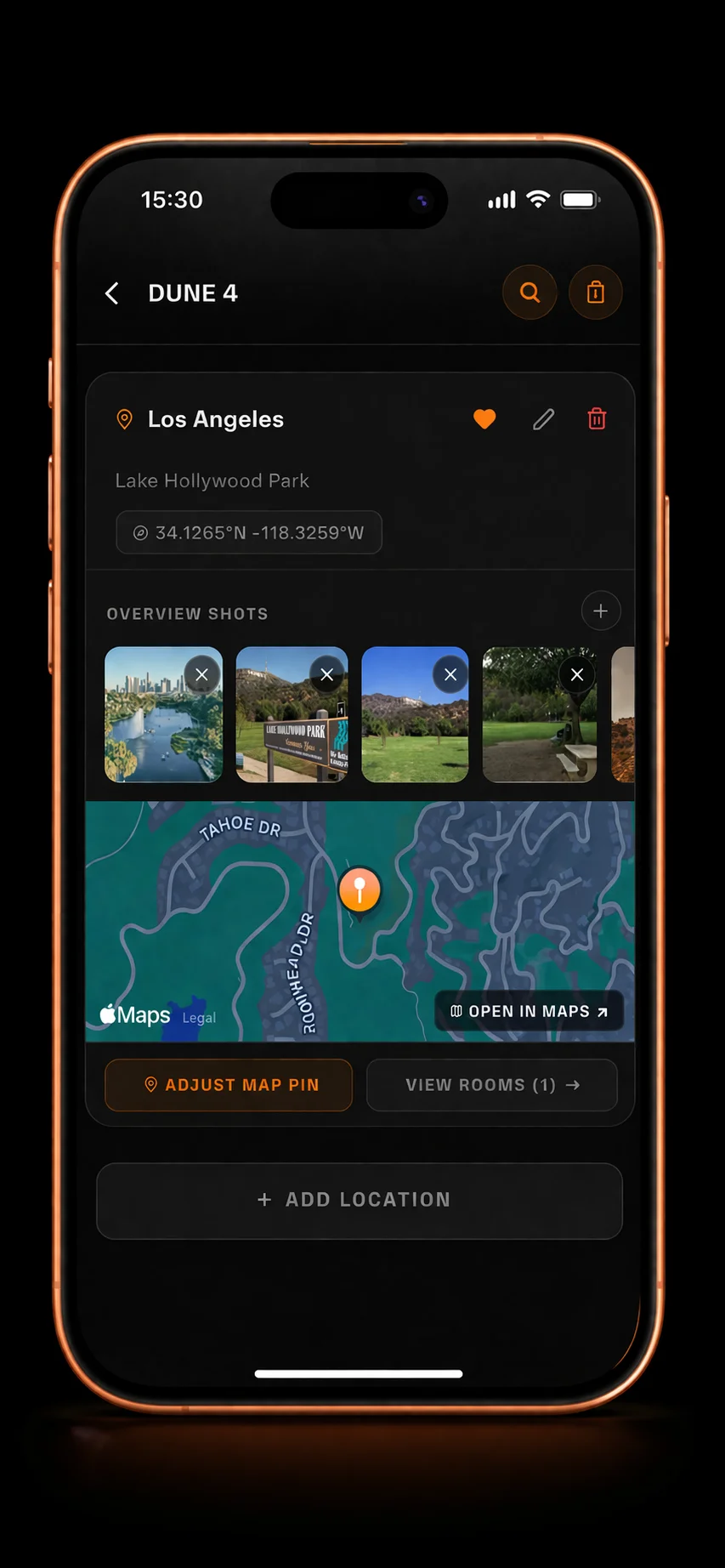 Scout Pro app on iPhone